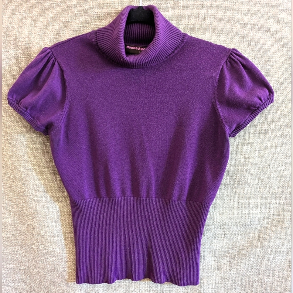 Hooked Up by IoT turtleneck sweater, Large, Purple